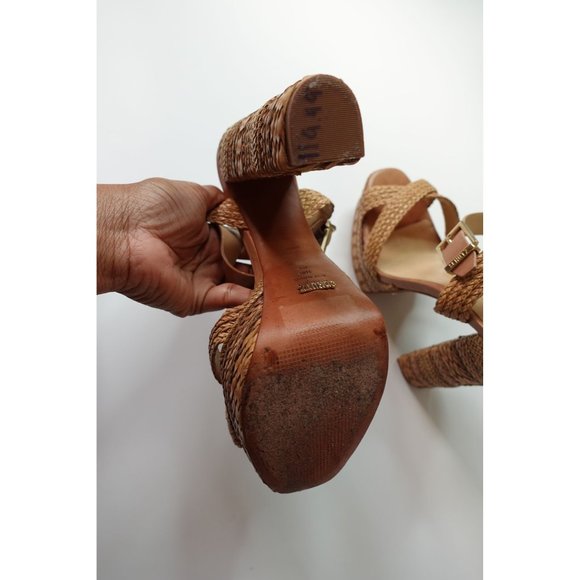 Schutz Lorah Heel in Desert Ankle Strap Buckle Closure - Picture 3 of 16